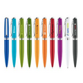 Metal stainless steel twist action ballpoint pen